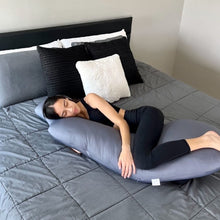 Load image into Gallery viewer, (NEWLY ARRIVED!) 8-in-1 Maternity Pillow Comfort Series - Cooling Touch (Pebble Gray)