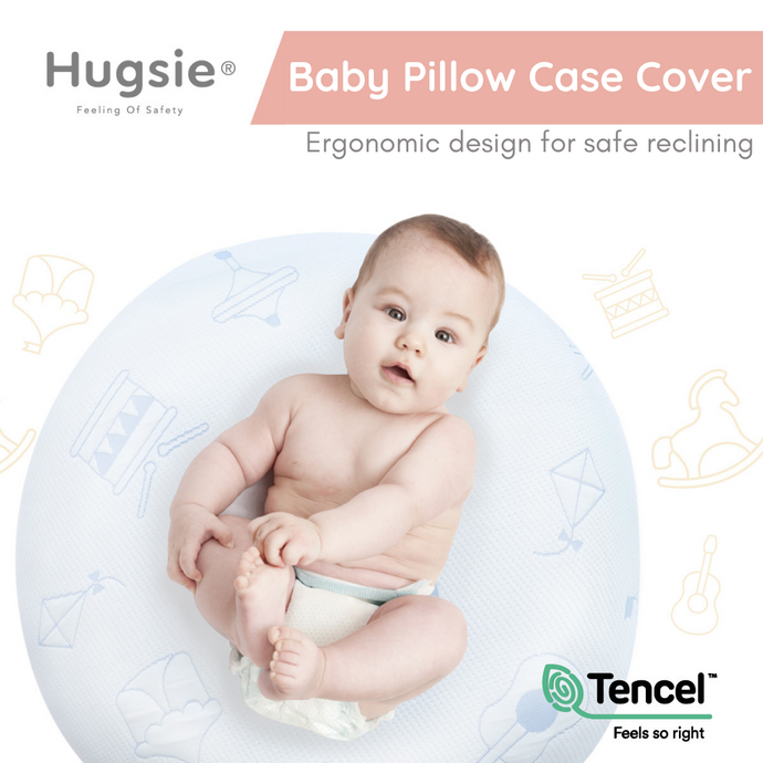 Baby Pillow Case Cover - 100% Tencel (Blue)