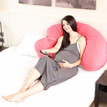 Load image into Gallery viewer, 8-in-1 Maternity Pillow Comfort Series - 100% USA Cotton (Gray Blue)
