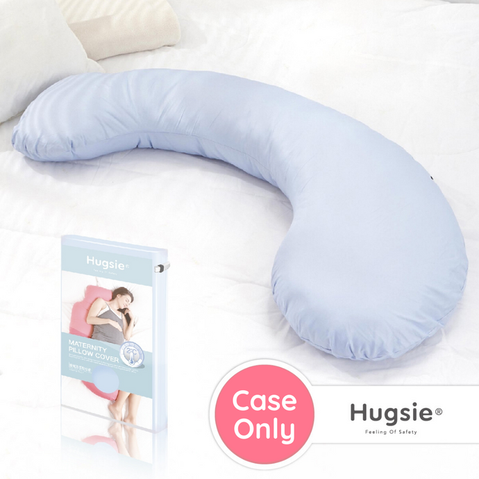 Maternity Pillow Case Cover - Cooling Touch (Wedgewood Blue)